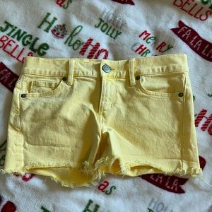 Yellow Loft Jean Shorts